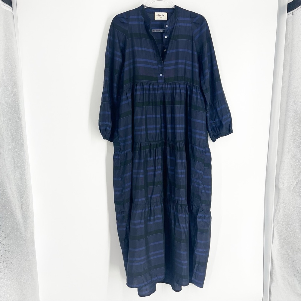 Women's Long Sleeve Plaid Dress